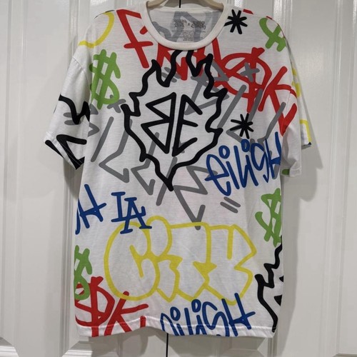 Billie Eilish x Freak City All Over Graffiti T-shirt! EXTREMELY RARE!!