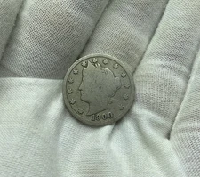 1900 Liberty V Nickel AC Average Circ