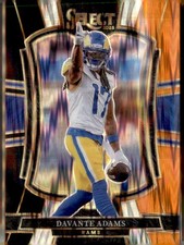 2025 Panini Select #120 Davante Adams Black and Orange Prizm Shock