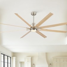 84'' Modern Ceiling Fan with Dimmable LED Light  Remote Control