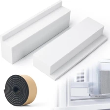 Foam Block for U-Shape Window Air Conditioner Units, 2 Pack Insulation AC Side F