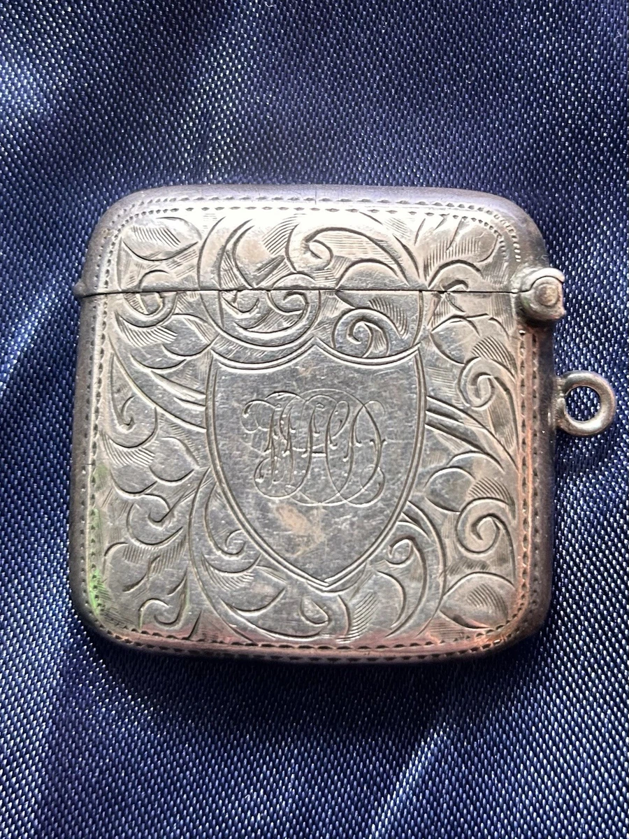 Joseph Gloster in Antique Solid Silver Cigarette & Vesta Cases for