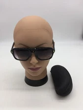 Tom Ford Full Rim Black Frame Trendy Sunglasses 54-19-143 Grey Lenses