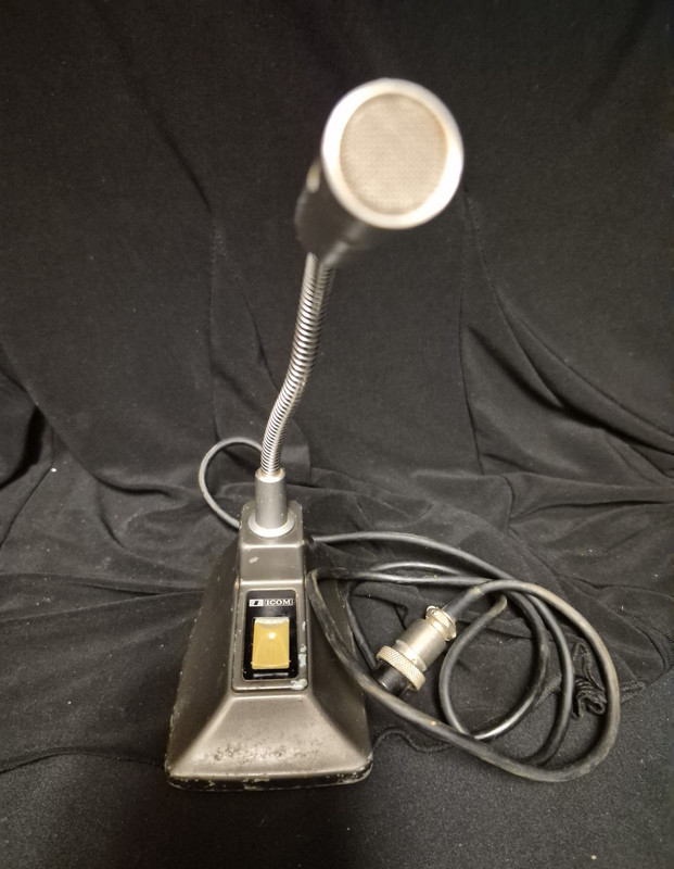 Icom IC-2KL Base Station Gooseneck Microphone w/ PTT 8-Pin Connector