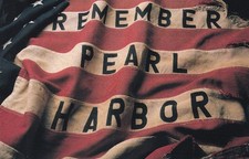 WWII Remember Pearl Harbor American Flag Patriotic Postcard