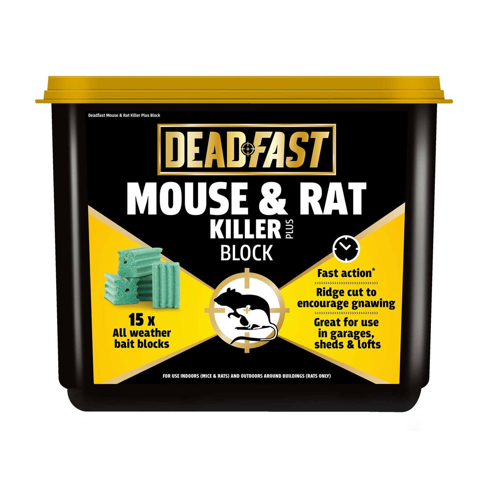Rodent Pest Control Rats & Mouse Killer Poison Refill Bait Blocks DeadFast