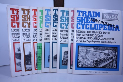 10 Train Shed Cyclopedias - Locos of the 40's & 50's,