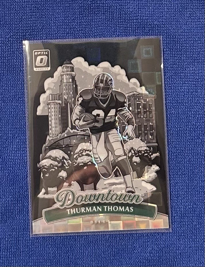 2025 PANINI DONRUSS OPTIC DOWNTOWN PRIZM BLACK PANDORA /25 Thurman Thomas #5