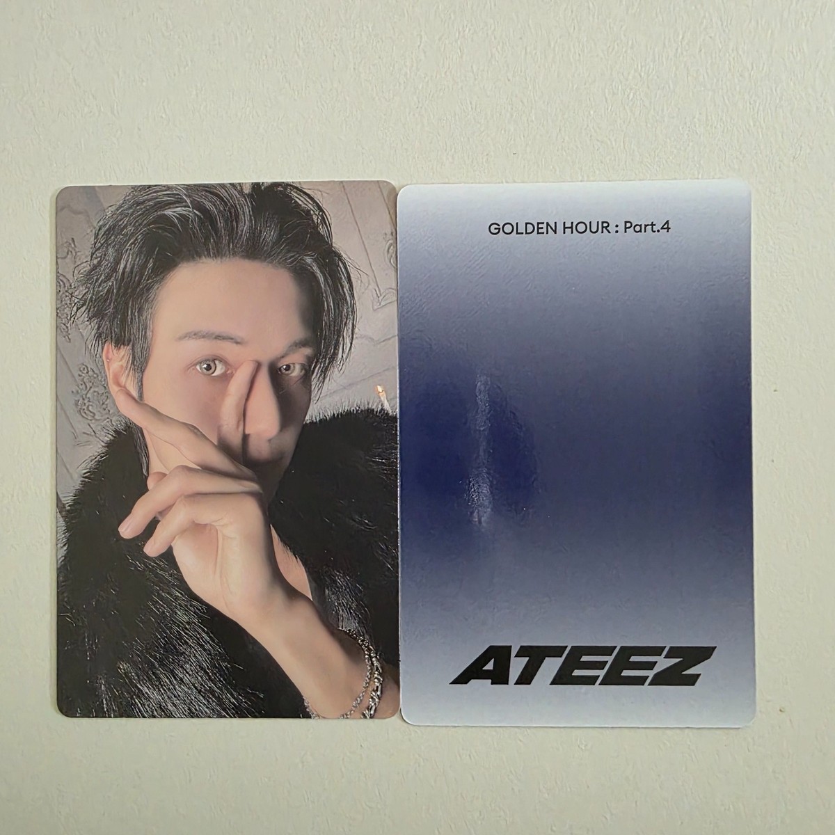 WOOYOUNG ATEEZ 2 Photocard Album [ Golden Hour Part.4 ] Official