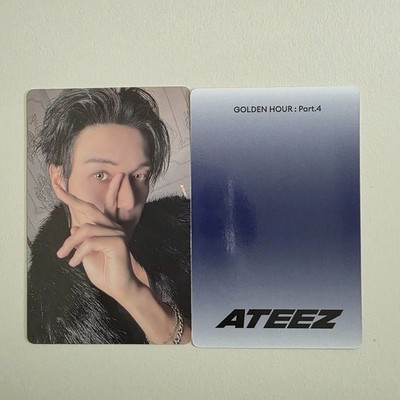 WOOYOUNG ATEEZ 2 Photocard Album [ Golden Hour Part.4 ] Official