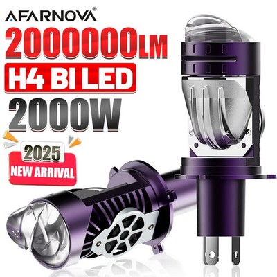 LED Headlight Bulb H4/9003/HB2 Super Bright 6000K Hi/Low Beam Apply Motorcycle