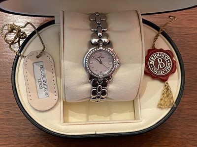 Bertolucci Steel 26mm Original Diamond Bezel Mother of Pearl Diamond Watch