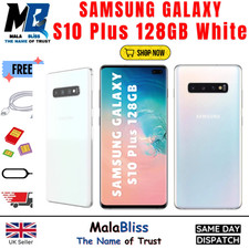 Samsung Galaxy S10 Plus 128GB Unlocked Android Smartphone White A++ Condition