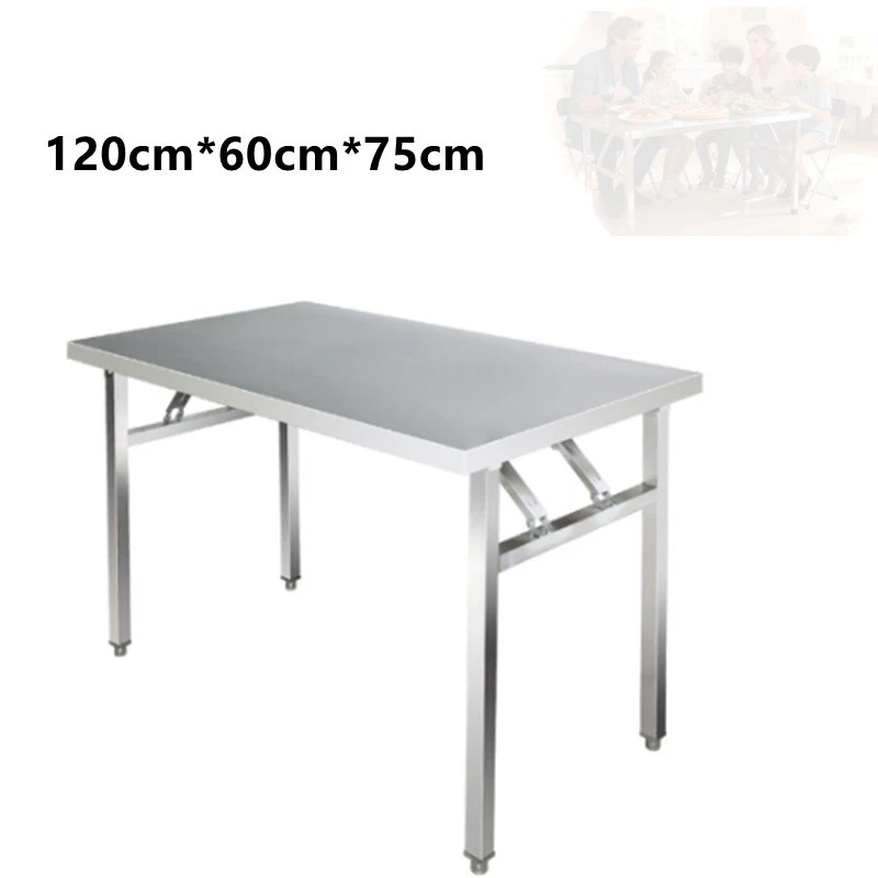 Klappbar Edelstahl Arbeitstisch Edelstahltisch Küchentisch Gastronomie Tisch NEU - Bild 1 von 4