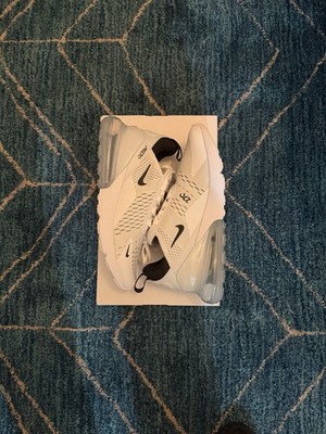 Men's Size 7 Nike Air Max 270 White/Black Running Sneaker AH8050-100   
