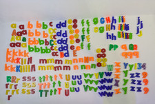 Plastic Letters 200 Mostly Lower Case From Various Sets Vibrant Colors A B C S