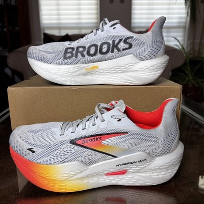 Brooks Hyperion Max 2 Shoes Womens 10.5 Grey Orange Road Running Preformance Gym