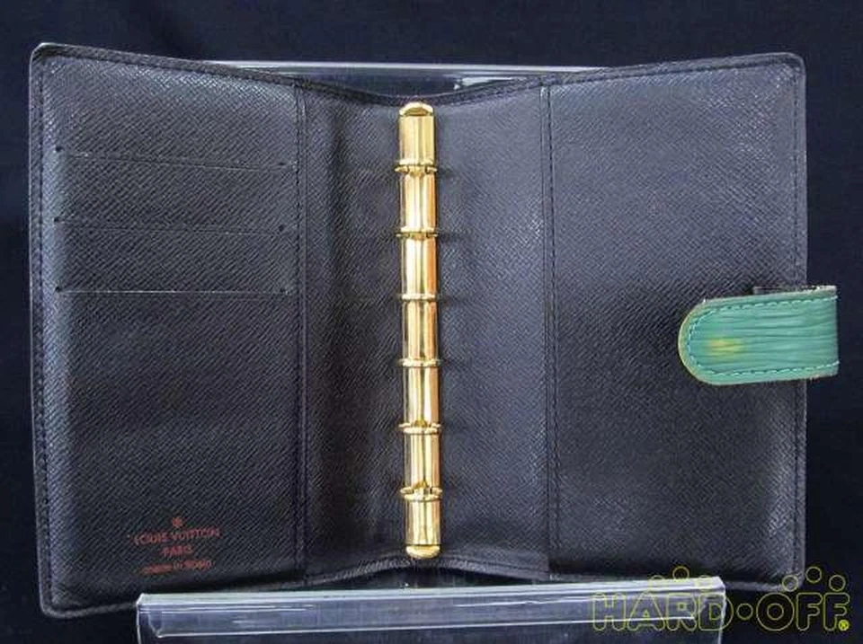 Зеленый чехол для планировщика дня LOUIS VUITTON Epi Agenda PM R20054 - Изображение 2 из 4
