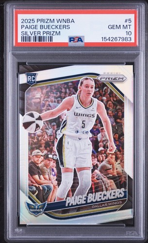 2025 Prizm WNBA Paige Bueckers Silver Prizm PSA 10
