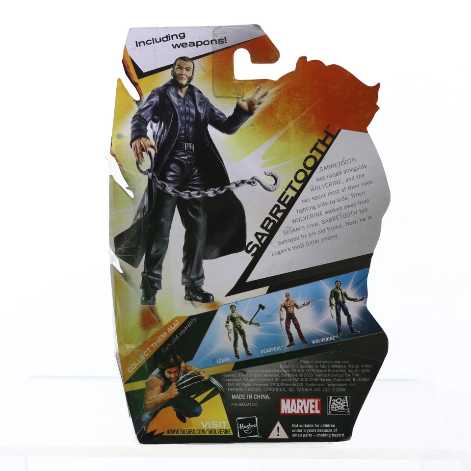 Marvel Universe X 战警起源:金刚狼剑齿风衣 4 英寸图全新带包装 — 第 3/4 张图片