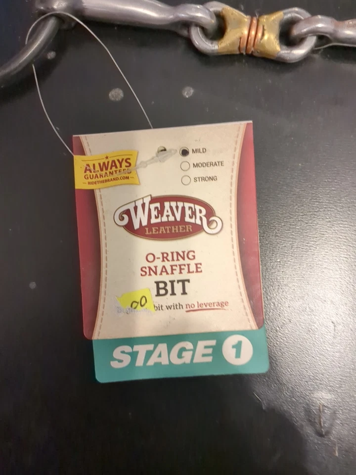 5" Dog Bone Copper Roller Snaffle O Ring Stainless HORSE BIT - Free Shipping - Image 2 of 4
