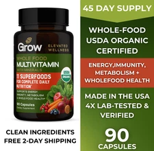 Grow Vitamin, RAW One, Once Daily Multivitamin For Men, 90 Vegetarian Capsules