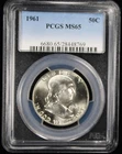 1961 Franklin Half Dollar 50c PCGS MS65