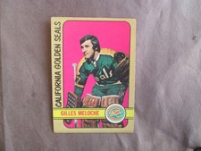 1972-73 O-PEE-CHEE HOCKEY CARD GILLES MELOCHE CALIFORNIA GOLDEN SEALS RC
