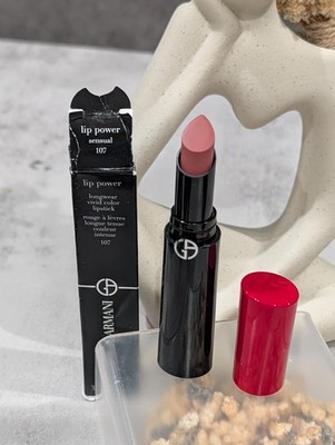 Giorgio Armani Lip Power Longwear Vivid Color Lipstick in 107  SENSUAL