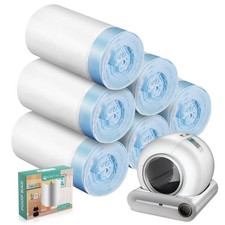 80 Count Waste Bags for Self-Cleaning Cat Litter Box, Replacement Extra Large...