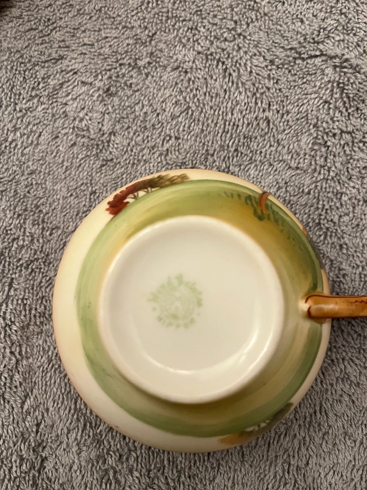 Vintage Nippon Noritake Tree In The Meadow Tea Pot Cup Saucer Sugar Bowl - Image 2 of 4