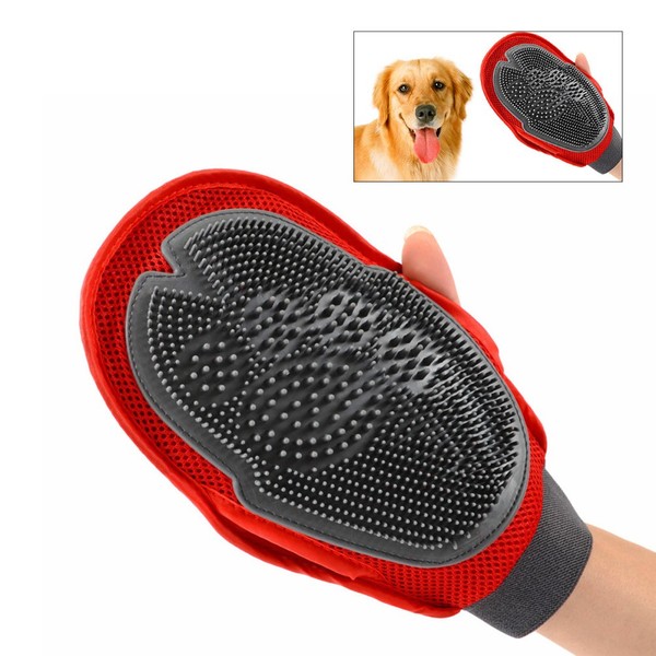  Guante para mascotas Guantes Limpieza Accesorios de aseo para perros Cepillo para desprendimiento