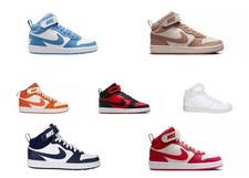 NIKE KIDS BOY OR GIRLS BIG KID COURT BOROUGH 2 MID SNEAKER