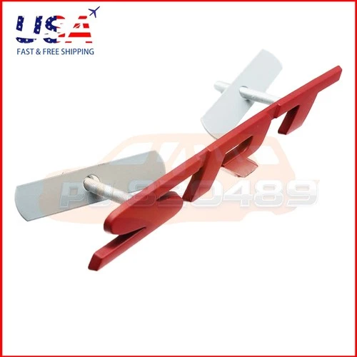 Matte Red Metal For SRT HellCat Front Grille Emblem Badge Car Nameplate Decal - product listing photo