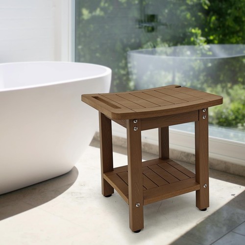 Shower Stool, HDPS Shower Bench Seat for Inside Shower to Sit on, Waterproof ... - Picture 2 of 7