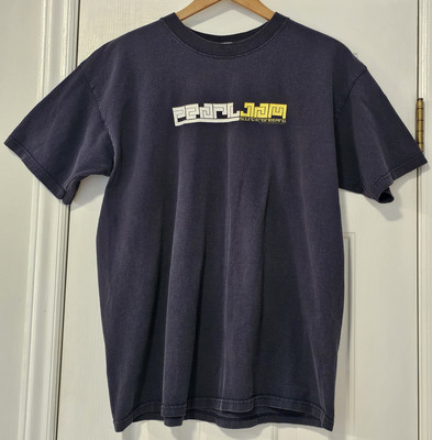 Vintage 90s Pearl Jam T Shirt Large Rare 2001 Sound Engineering Anvil Binaural