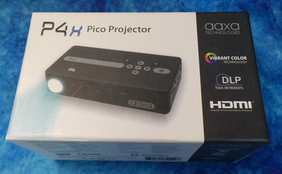 AAXA P4X Pico LED Projector HDMI Portable Iphone Computer DLP Android Video 1280