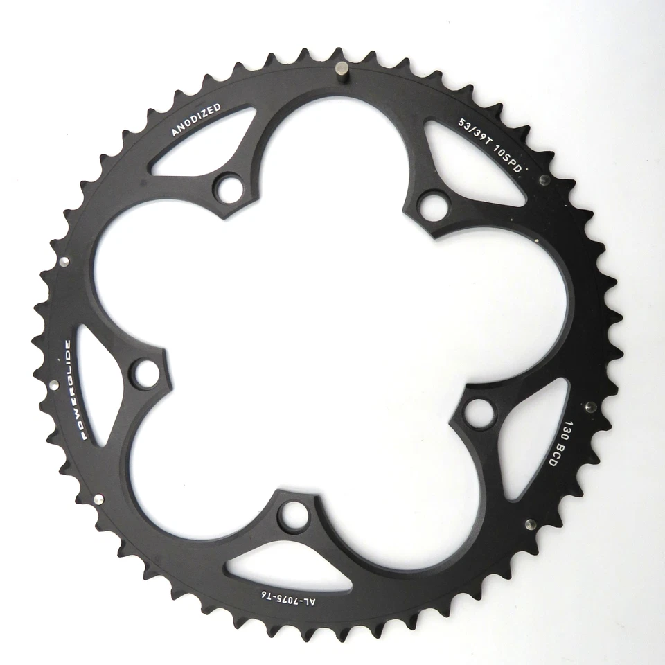 Sram 53T 130BCD PowerGlide Chainring Alloy 10 speed 5 bolt - Image 3 of 3