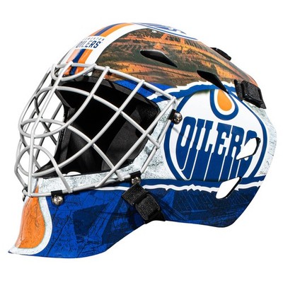 Franklin Sports GFM 1500 NHL Edmonton Oilers Street Hockey Goalie Mask