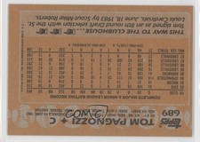 1988 Topps Blank Front Tom Pagnozzi #689 0a7
