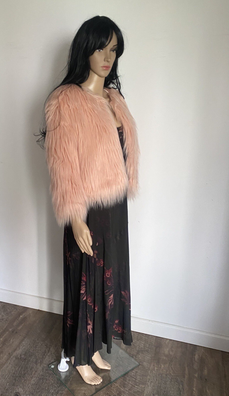BRITTA PINK SHAGGY FAUX FUR COAT UK 12 RRP £158.00 eBay