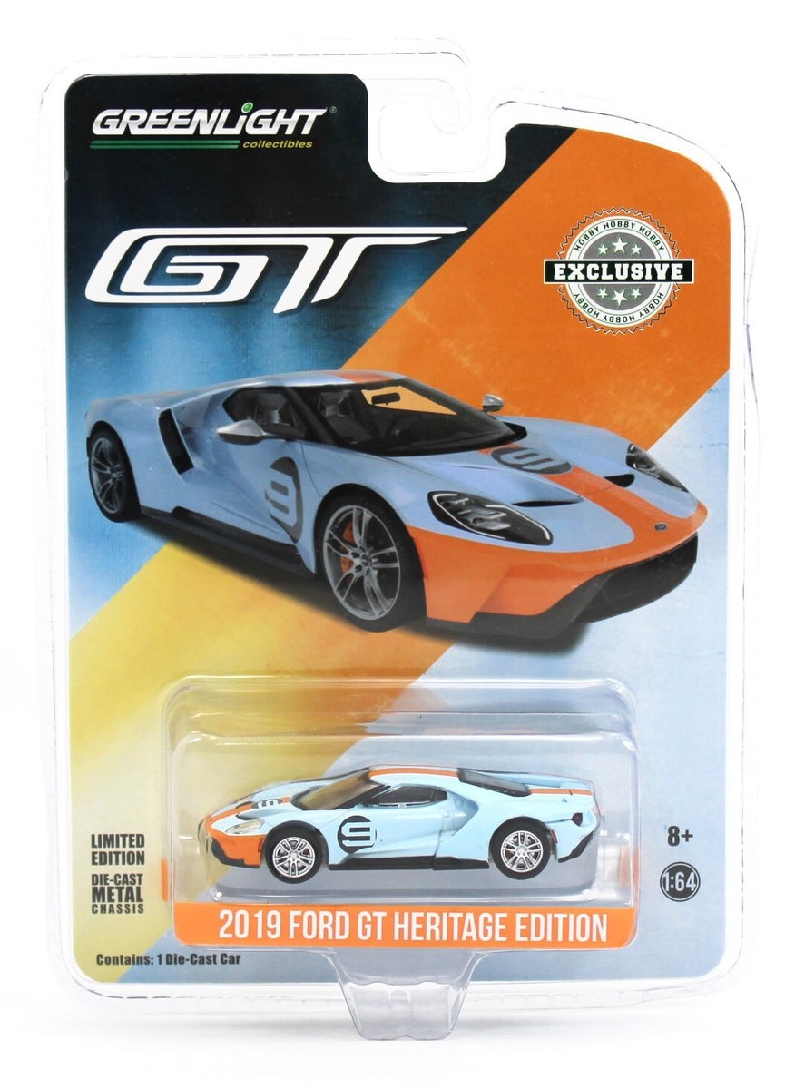 グリーンライト　2019 FORD GT HERITAGE EDITION 1:64 GreenLight *HOBBY EX* GULF OIL 2019 Ford GT HERITAGE