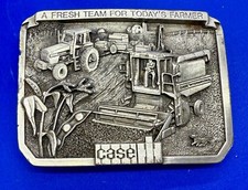 CASE IH International Harvester A Fresh Team For Today's Farmer 1985 Belt Buckle
