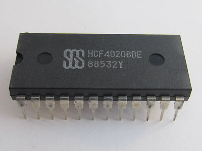5 Stück /pcs - HCF40208BE SGS 4x4 Multiport Register CMOS DIP24