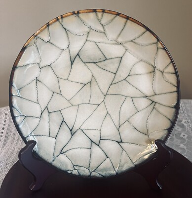 Gibson Elite Broken Stone Look Round Single Dishwasher Microwave Safe Plate