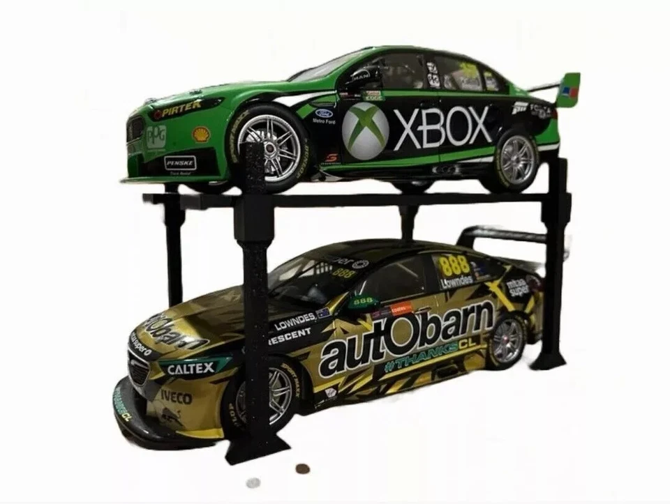 4 Pack - 1/18 Scale 2 Car Display Stand - Diecast Model - image 3 of 4