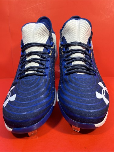 Under Armour Harper 4 Low ST Baseball Cleats Blue Men’s 3022059-103 Size 16 - Picture 2 of 6