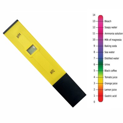 Portable Digital PH Meter Tester 0.0 - 14.0 PH Measuring Range 0.1 PH Accuracy