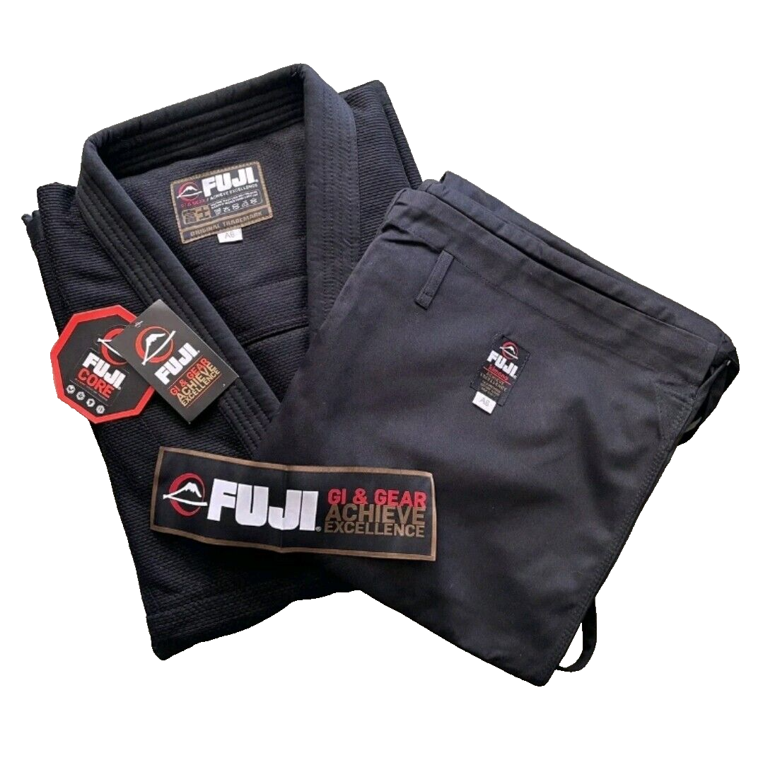 Fuji All Around Mens BJJ Gi Size A6 Jiu-Jitsu Judo Black on