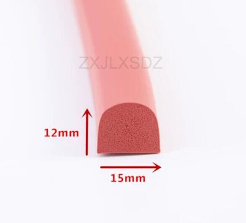 1 Meter silicone rubber foam door window sealing strip rubber foam door gasket - Picture 13 of 14